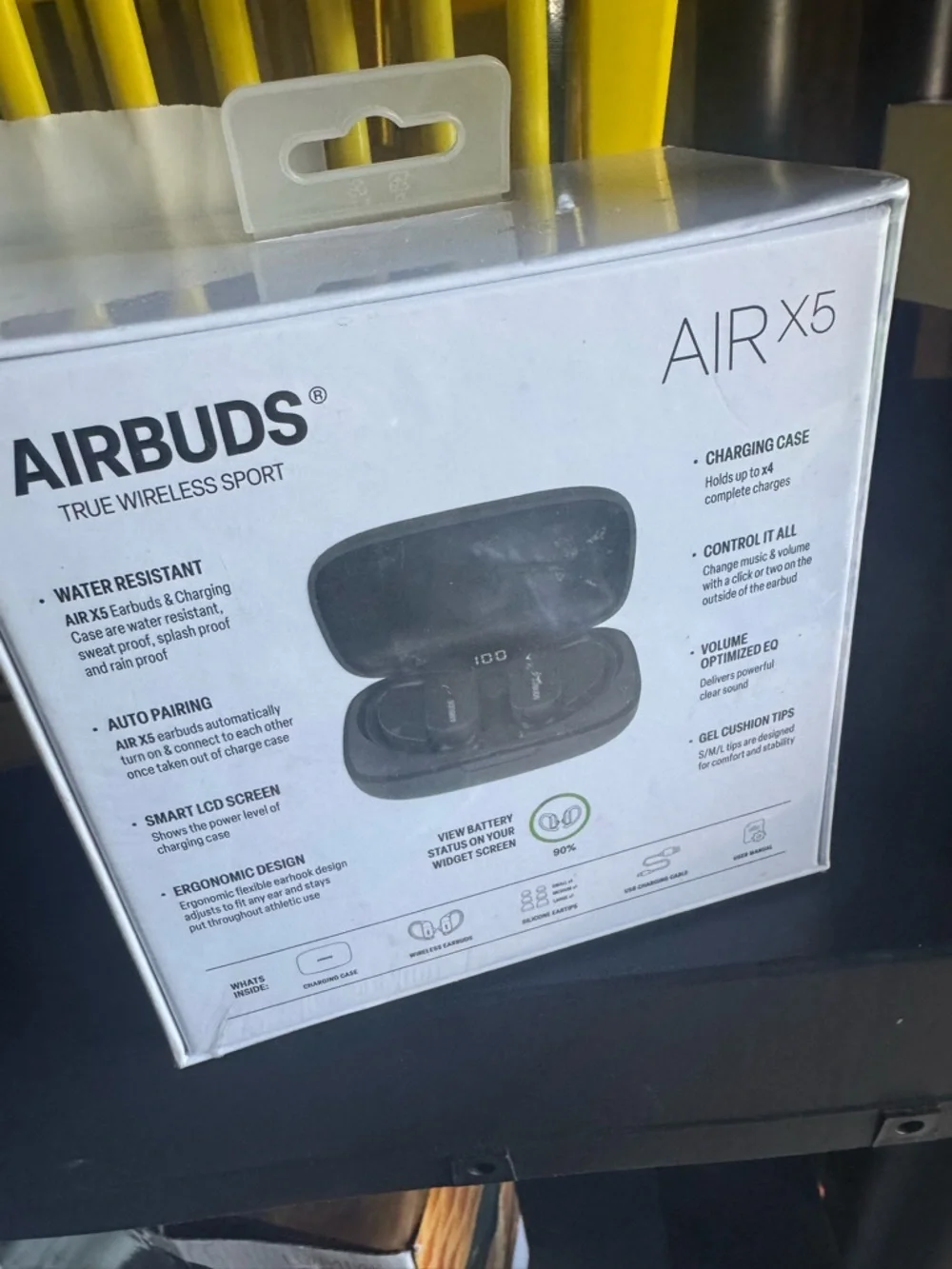 Air X5 Airbuds True Wireless Sport Earbuds in Black